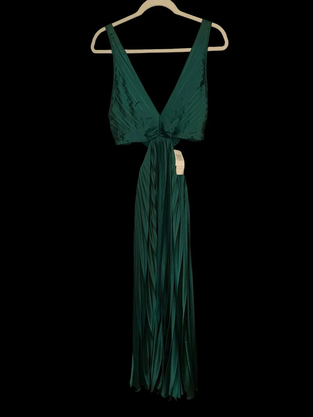Abercrombie & Fitch The A&F Giselle Pleated Cutout Maxi Dress